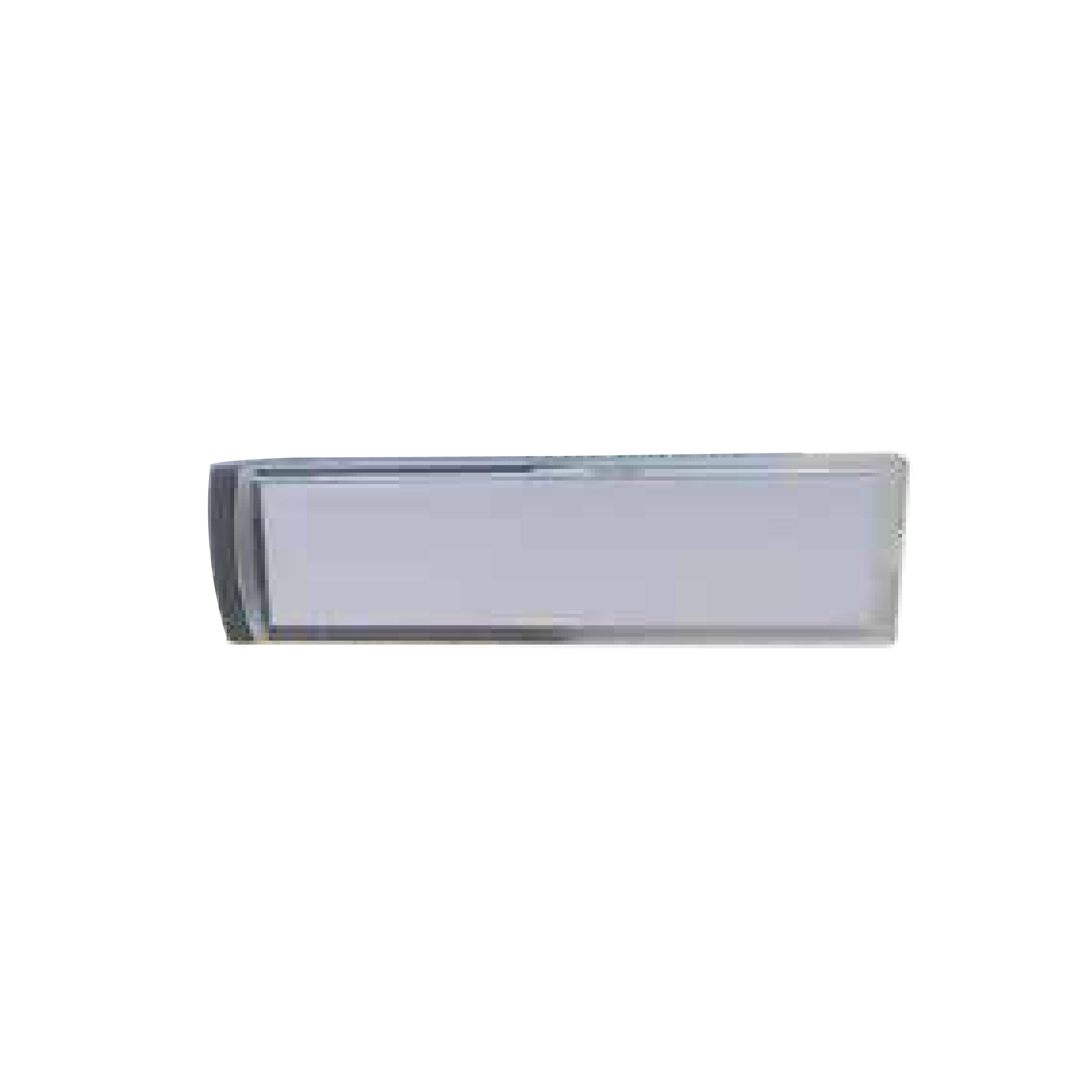 Silver Insert Plastic Badge Size 53 x 13 mm